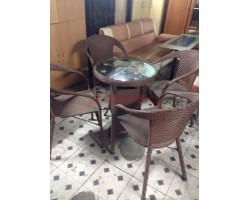 Bộ bàn ghế giả mây